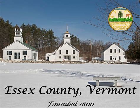 1800 Essex County Vermont United States Seat Guildhall Area 1 722 Km² Essex Guildhall