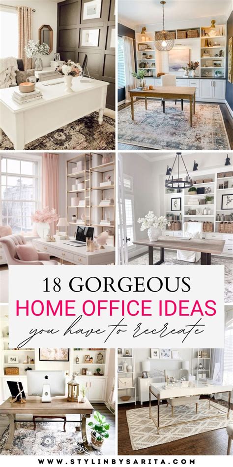 HOW TO CREATE A HOME OFFICE — 18 HOME OFFICE IDEAS - Stylin by Sarita