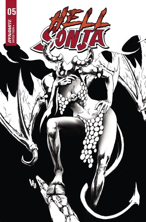 Hell Sonja Copy Lau B W Cover Fresh Comics