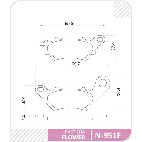 N F Pastilha Freio Dianteira Flowers Crypton T Ed Fazer