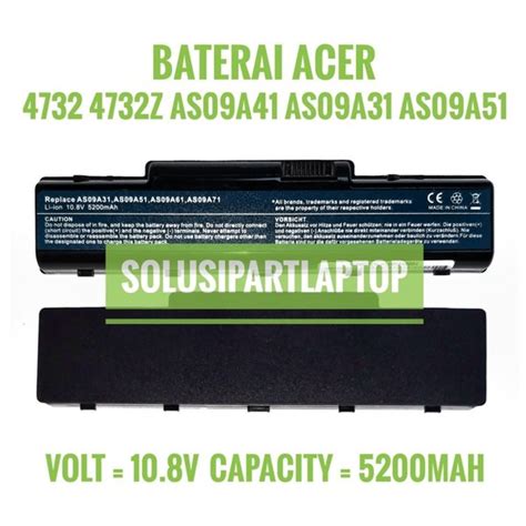 Jual Baterai Batre Batery Battery Laptop Acer Aspire Z