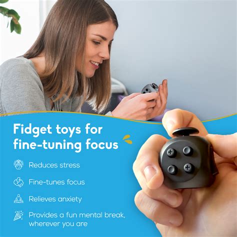 Fidget Cube 6 Sided Deluxe Pilpoc