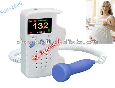 Medical Small Lcd Pocket Sound Fetal Heart Doppler Probe High Quality