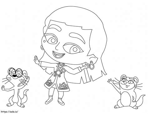 Funny Mira Royal Detective Coloring Page