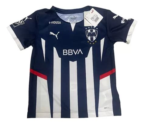 Jersey Puma Rayados De Monterrey Original 2022 De Niño Meses sin interés