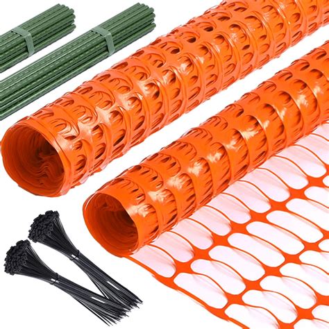 Nuenen 2 Roll Plastic Garden Fencing Safety Construction