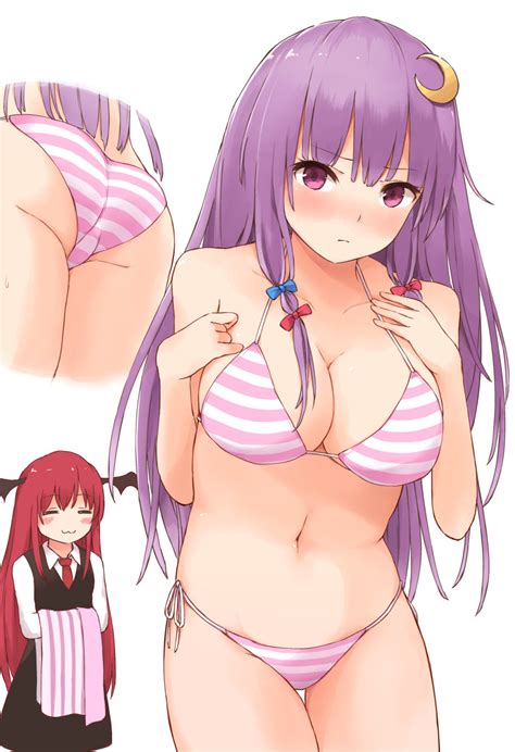 Rule 34 2girls Head Wings Koakuma Multiple Girls Patchouli Knowledge