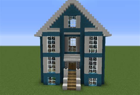 Blue Downtown House - GrabCraft - Your number one source for MineCraft ...