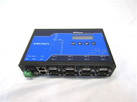 Moxa Nport 5610 8 Dt 8 Port Rs 232422485 Desktop Serial Device Server