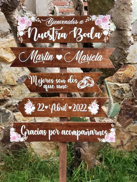 Letrero Bienvenida Señales Boda Letrero de boda Adornos para boda