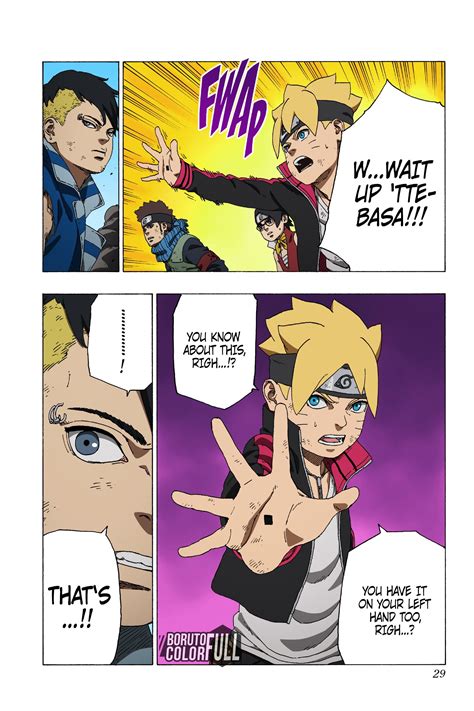 Boruto Manga Chapter 24 fully coloured by talented artists from Boruto