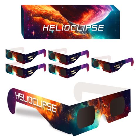 Helioclipse Pack Solar Eclipse Glasses Lenses Made In Usa Nasa