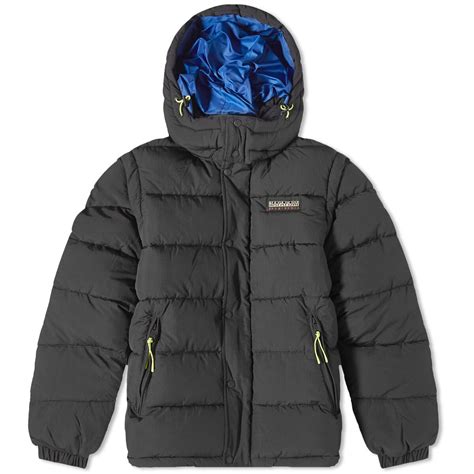 NAPAPIJRI Rick Modular Ripstop Puffer Jacket - Black | Editorialist