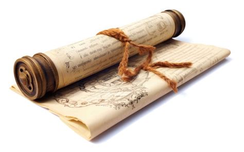 Premium Photo Scroll With Wax Seal Ancient Documents Secured With