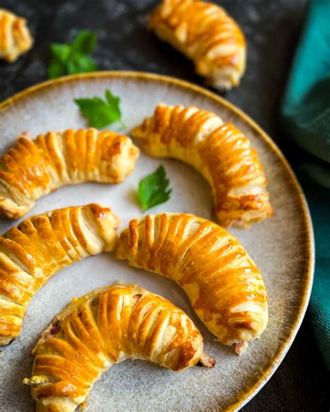 Schinken K Se H Rnchen Einfaches Rezept Aus Bl Tterteig