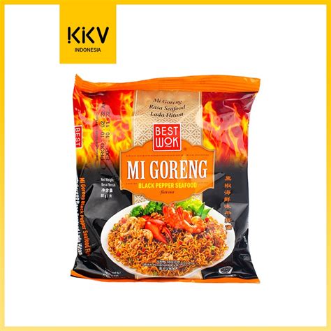 Jual KKV BEST WOK Mie Goreng Black Pepper Seafood 80g Shopee Indonesia