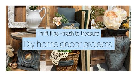 Thrift Flips Trash To Treasure Diy Home Decor Projects Youtube