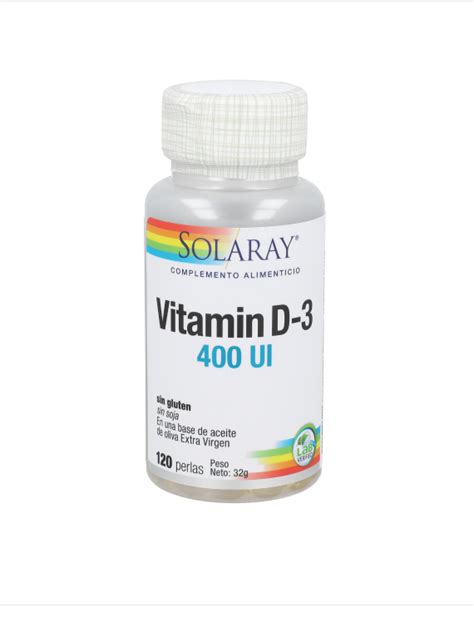 Vitamina D Ui Perlas Solaray