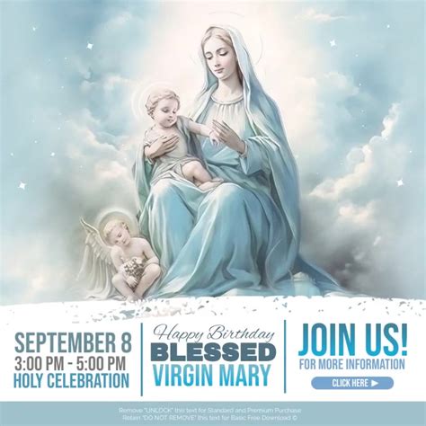 Blessed Virgin Mary Template Postermywall