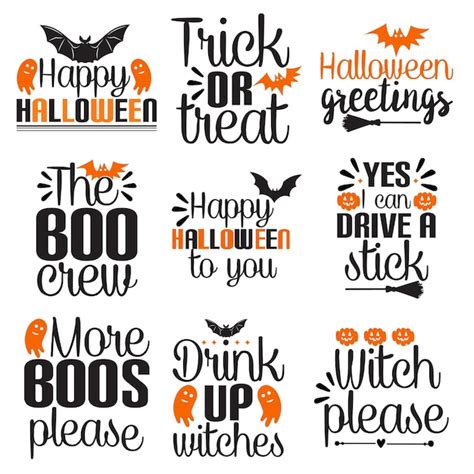 Paquete Svg De Halloween Vector Premium