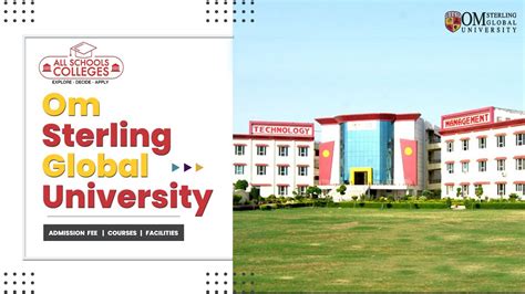 Om Sterling Global University Complete Detailed Video Osgu Hisar