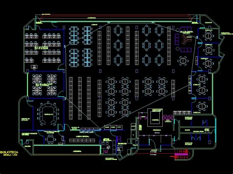 Biblioteca En AutoCAD Descargar CAD 89 95 KB Bibliocad