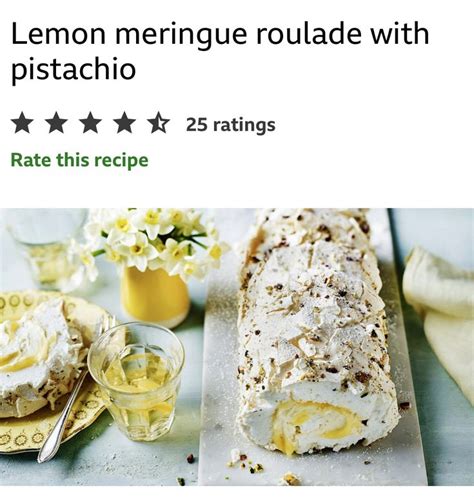 Mary Berry S Lemon Meringue Roulade Recipe Recipe Roulade Recipe