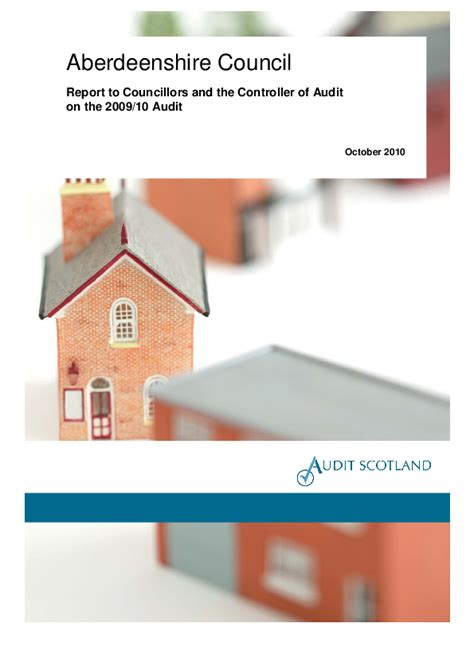 Aberdeenshire Council Annual Audit 200910 Audit Scotland