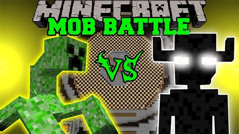 Mutant Creeper Vs Ender Golem Minecraft Mob Battles Mods Youtube