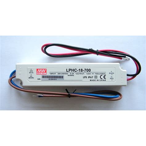 MeanWell LPHC 18 700B 18w Led Driver Power Supply