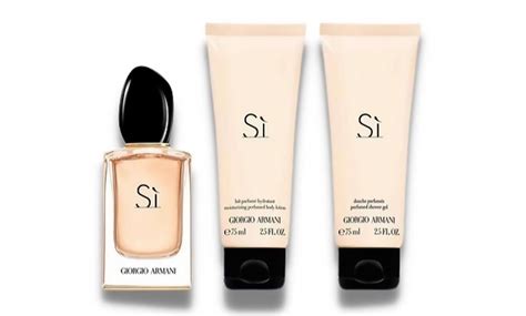 Armani Si Fragrance T Set 50ml Edp 75ml Lotion And 75ml Shower Gel