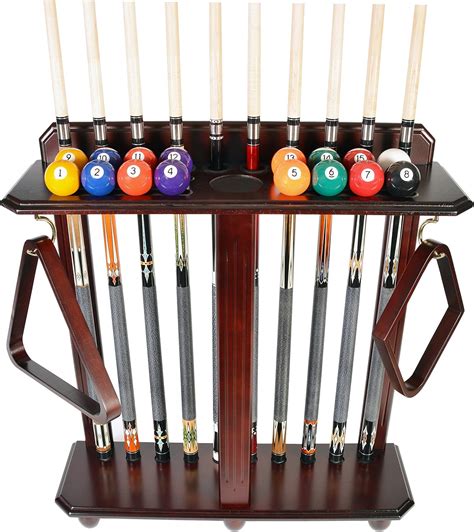 Iszy Billiards Cue Rack Only 10 Pool Billiard Stick And Ball Set Floor