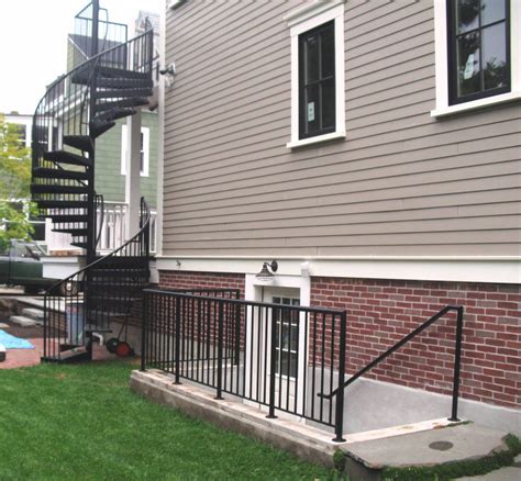 Exterior Basement Stair Railing Openbasement