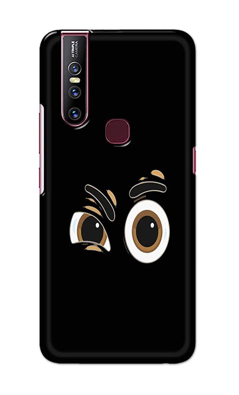 PradhCases Funky Expression Of Cartoon Eyes Printed Designer Hard Back