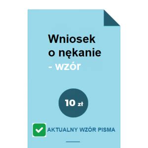 Wniosek o nękanie wzór POBIERZ