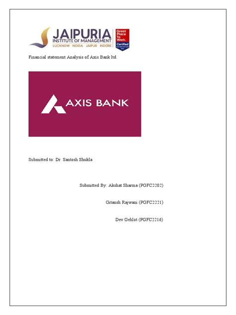 Axis Bank Annual Report 2 Pdf Dividend Stocks