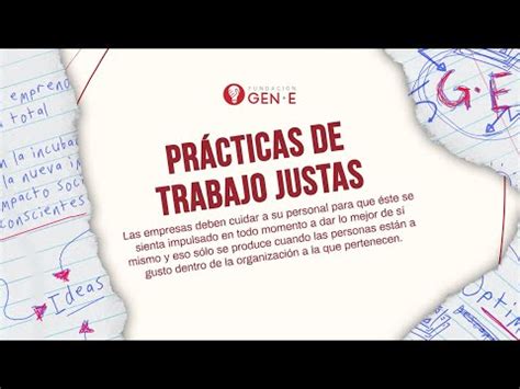 CLASE 6 Prácticas de trabajo justas YouTube