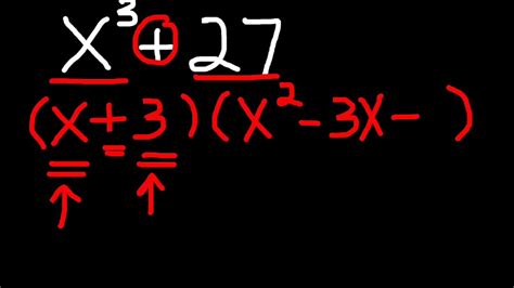 Factoring Binomials Cubes 1 Youtube