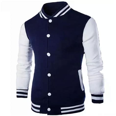 Chaqueta Beisbolera Hombre Algodon Perchado Gnrc Generico