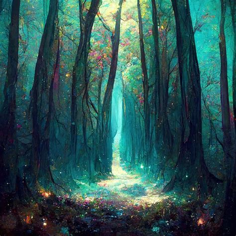 Premium Photo Magic Forest