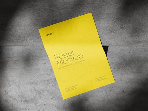 Free A4 Size Paper Flyer Poster Mockup PSD Set Good Mockups