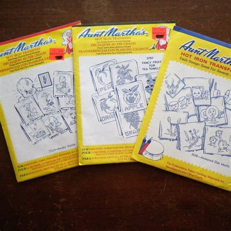Aunt Marthas Hot Iron Transfers Etsy