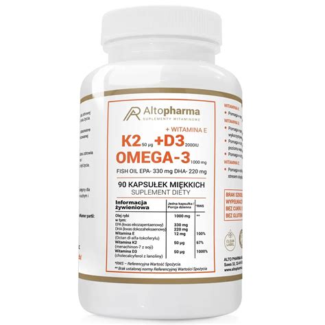 Alto Pharma Vitamin K Mk D Iu Vit E Omega Soft