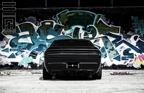 Sinister Dodge Challenger 392 on Black Forgiato Wheels by Exclusive ...