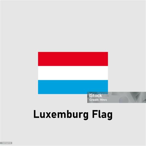 Bendera Luksemburg Ilustrasi Vektor Terisolasi Ilustrasi Stok Unduh