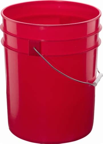 Argee Heavy Duty Plastic Pail 5 Gallon Red 5 Gallon Pick ‘n Save