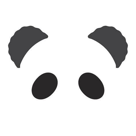 Premium Vector Panda Bear Ear Color On A White Background Vector