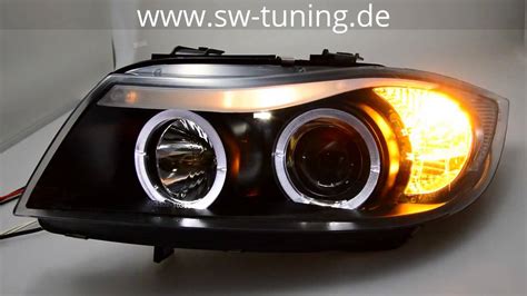 Angel Eye Scheinwerfer Bmw E E Er Led Standlichtringe Black Sw