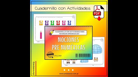 Cuadernillo Con Actividades En Pdf Nociones Pre Num Ricas Youtube