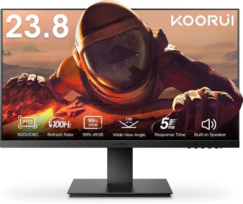 Koorui 24 Inch Computer Monitor Fhd 1920 X 1080p 100hz Built In